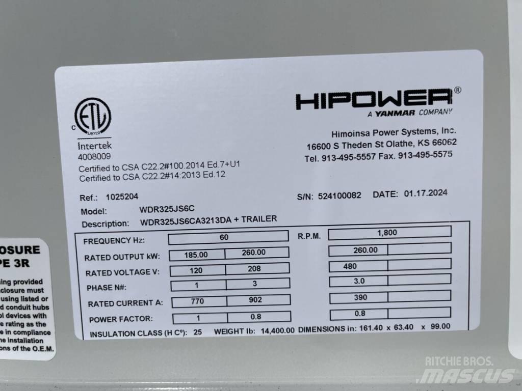 Hipower HRJW 325 Dieselgeneratorer