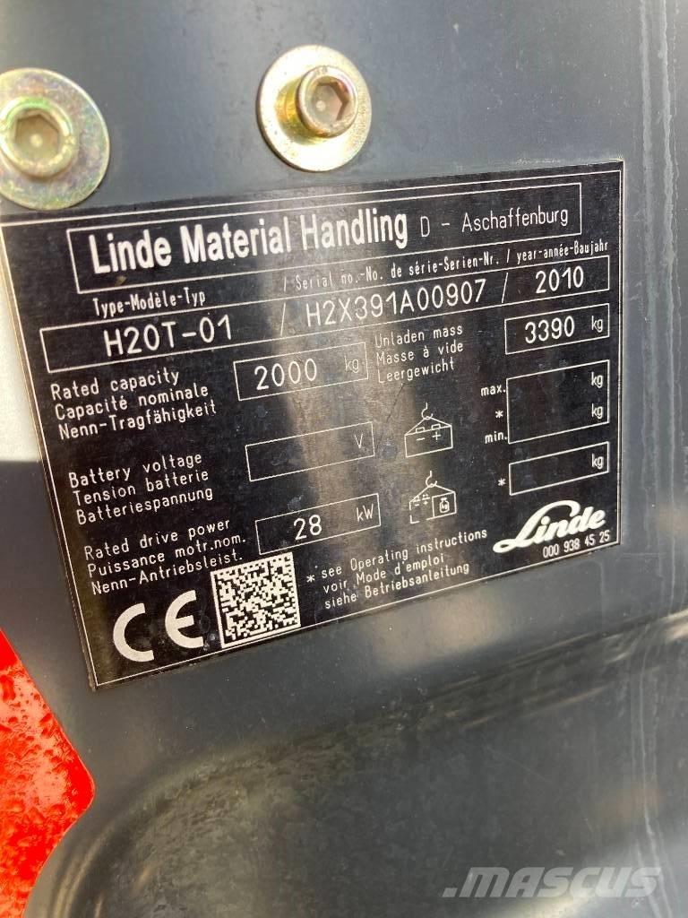 Linde H20T/391 LPG gaffeltrucks