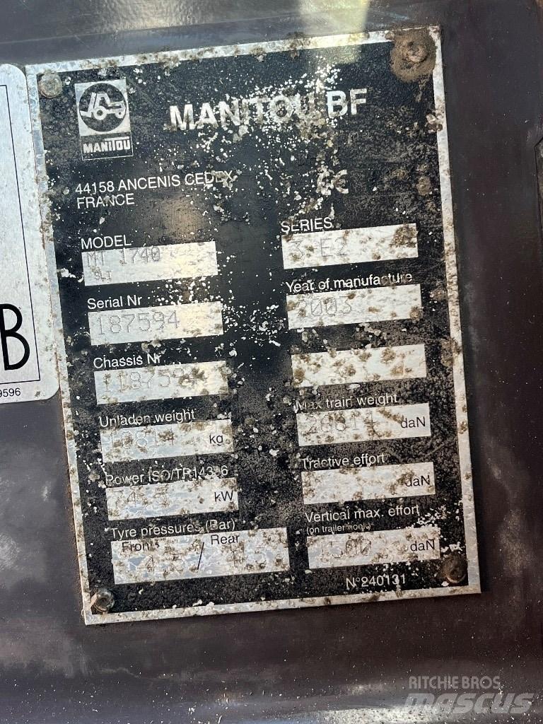 Manitou 1740 Teleskoplæssere