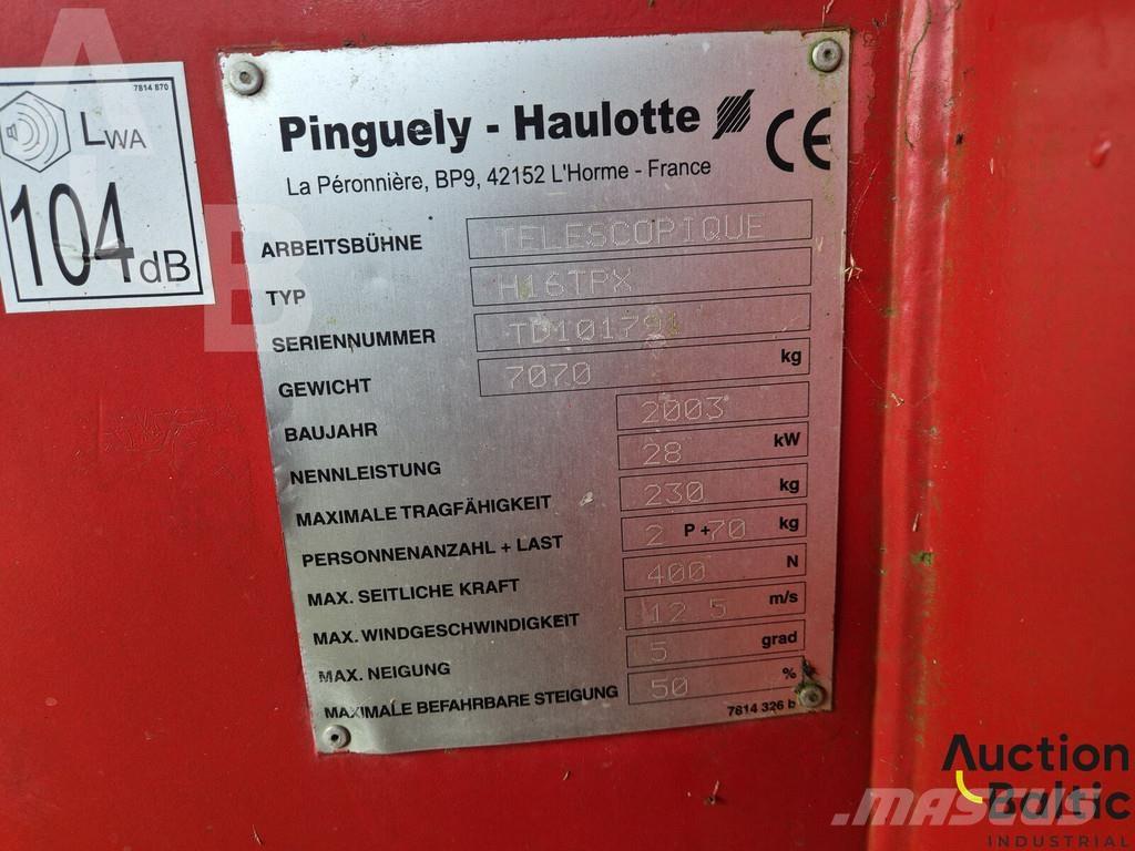 Haulotte H 16 TPX Bomlifte med knækarm