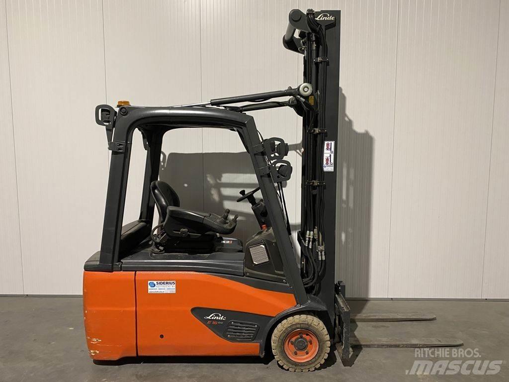 Linde E16L-02 El gaffeltrucks
