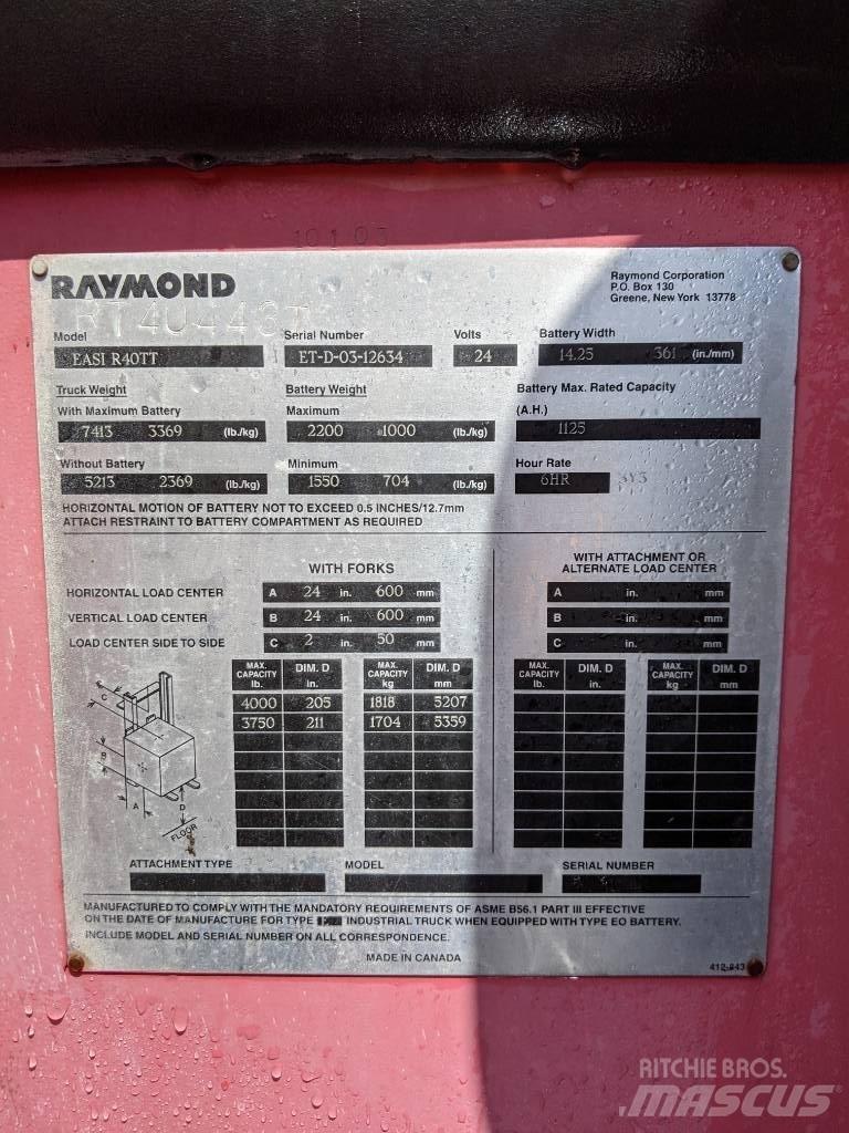 Raymond R40TT El gaffeltrucks