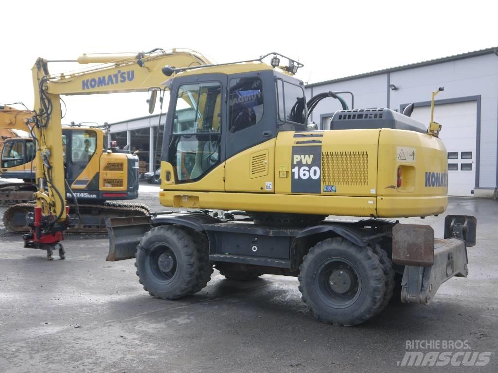 Komatsu PW 160-7E0 Gravemaskiner på hjul