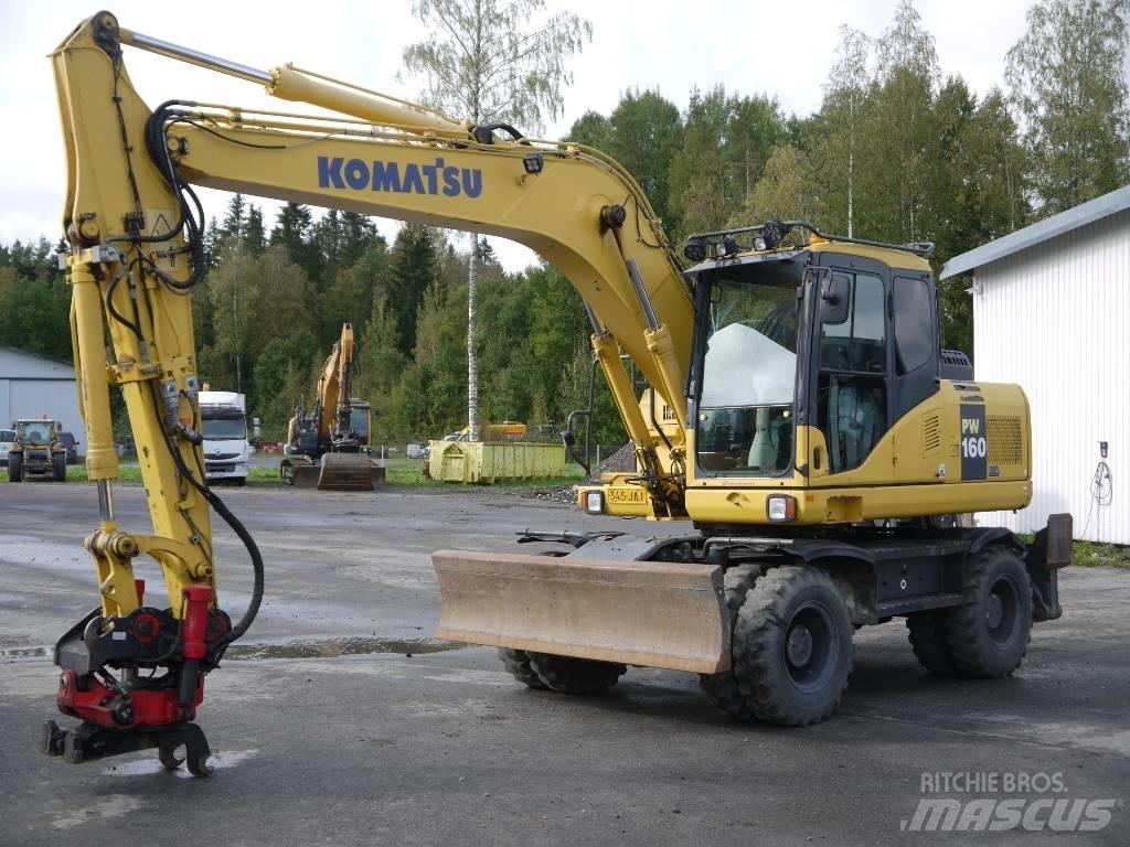 Komatsu PW 160-7E0 Gravemaskiner på hjul