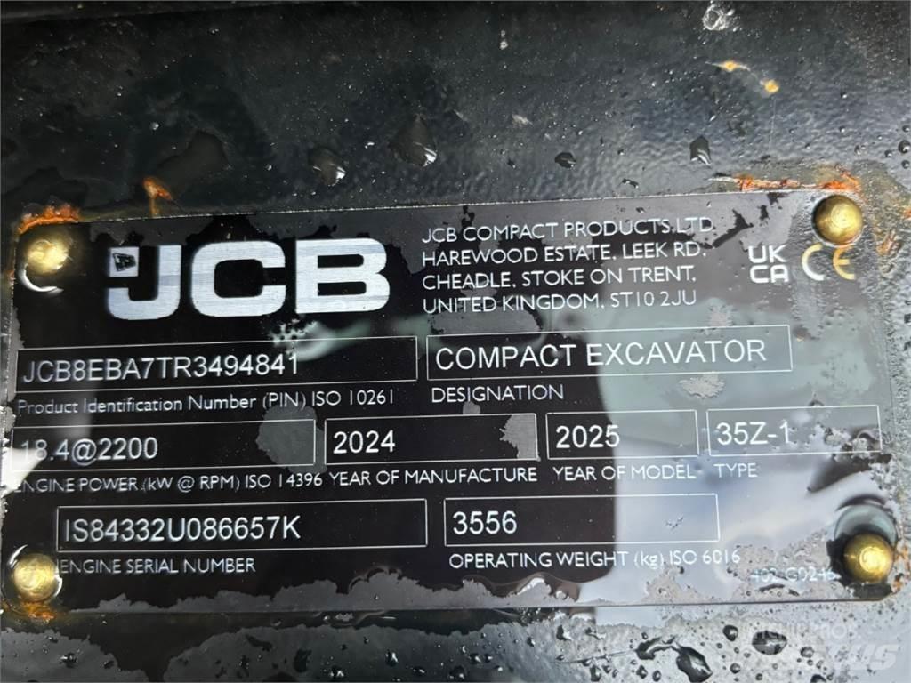 JCB 35Z-1 Minigravemaskiner