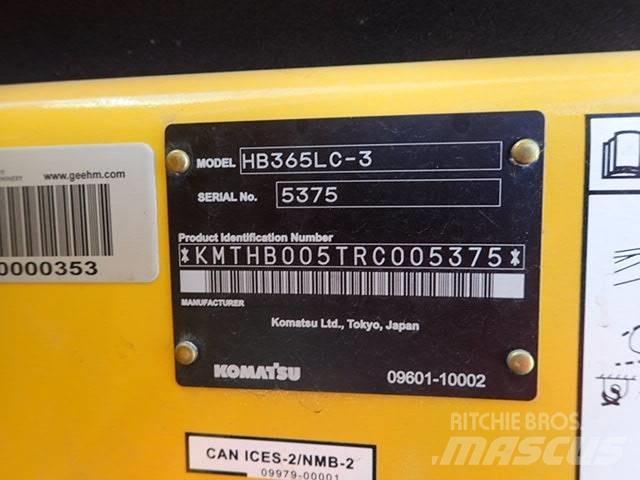 Komatsu HB 365LC-3 Gravemaskiner på larvebånd