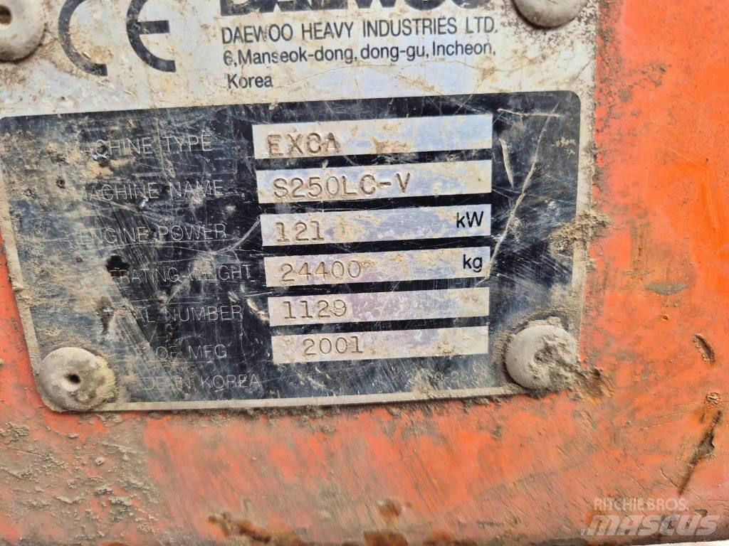 Daewoo S250 Gravemaskiner på larvebånd