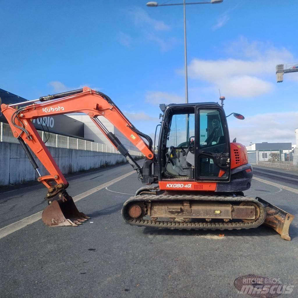 Kubota KX 080-4A Midi-gravemaskiner 7t - 12t
