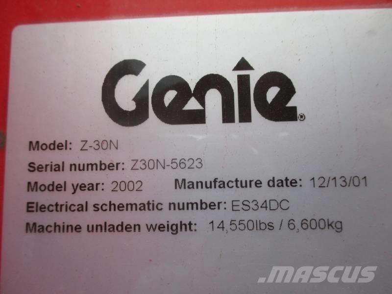 Genie Z 30 Bomlifte med knækarm