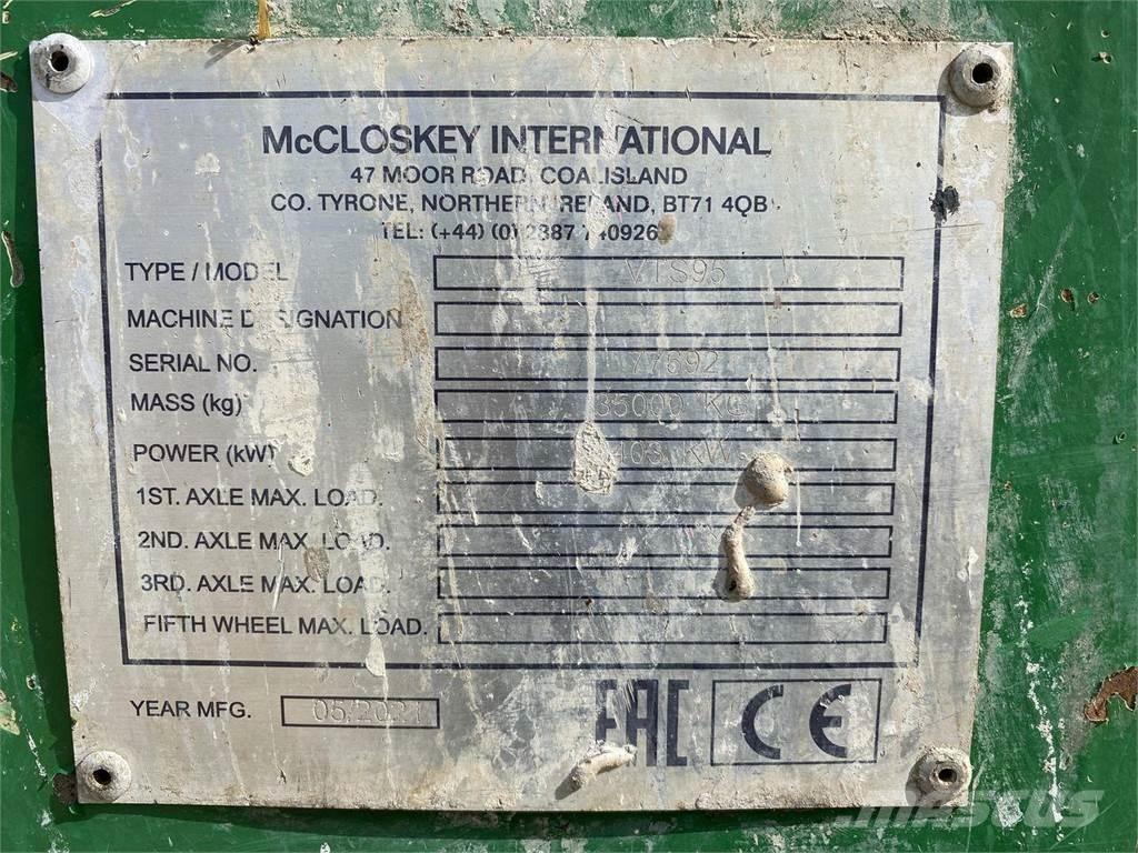 McCloskey VTS95 Mobile knusere