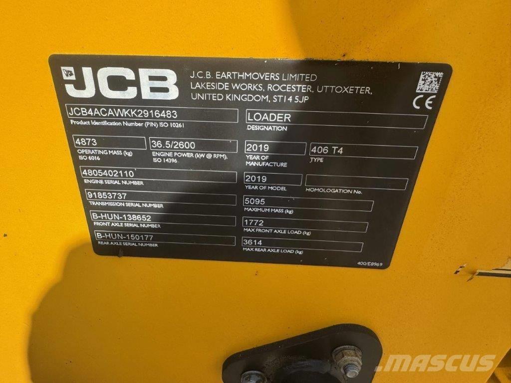 JCB 406 T4 Læssemaskiner på hjul