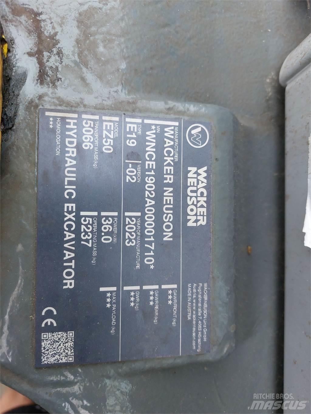 Wacker Neuson EZ50 Gravemaskiner på larvebånd