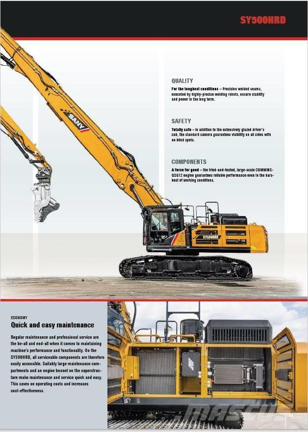 Sany SY500 HRD Nedbrydningsmaskiner