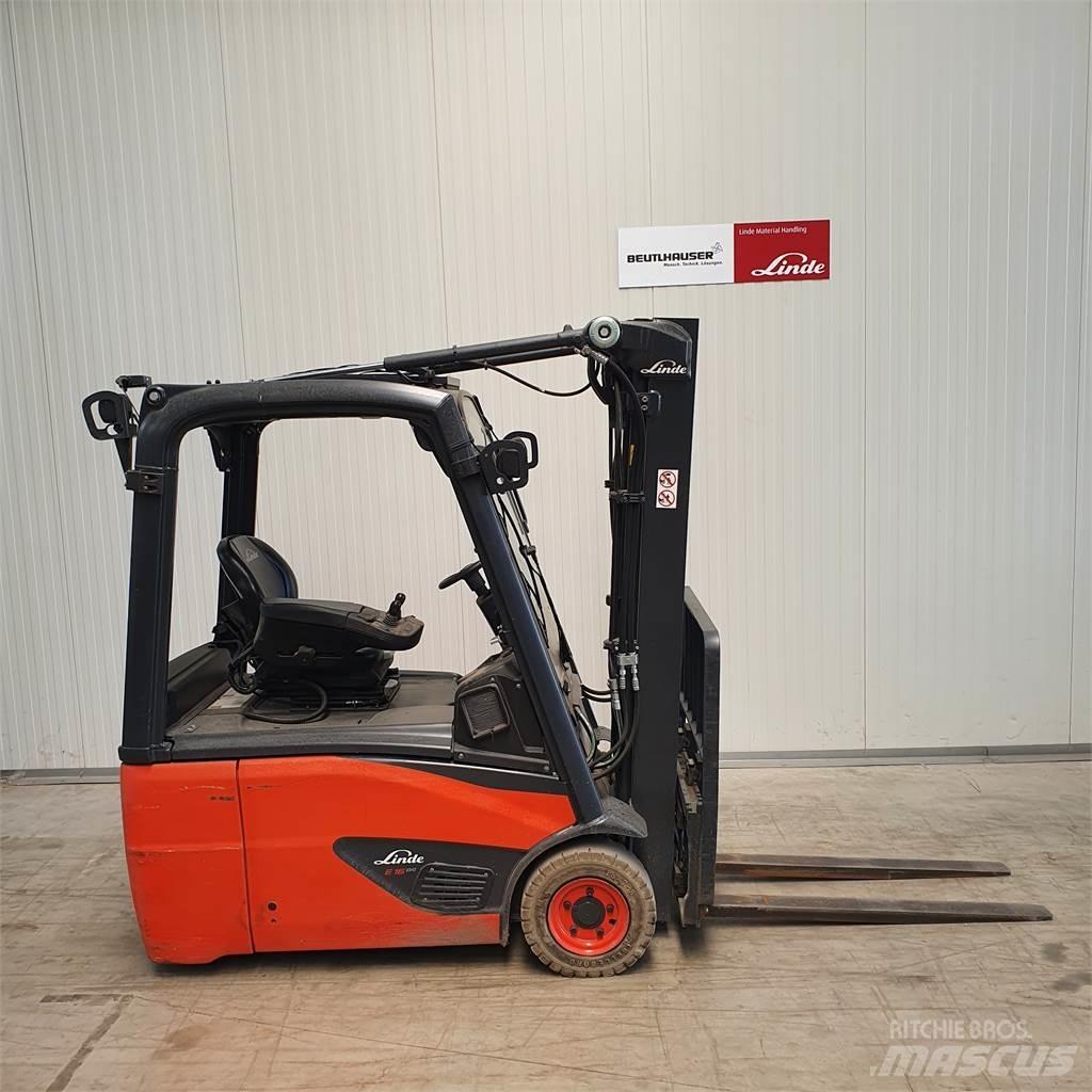 Linde E16 El gaffeltrucks