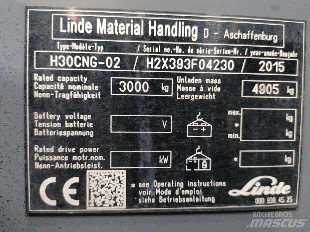 Linde H30CNG-02 LPG gaffeltrucks