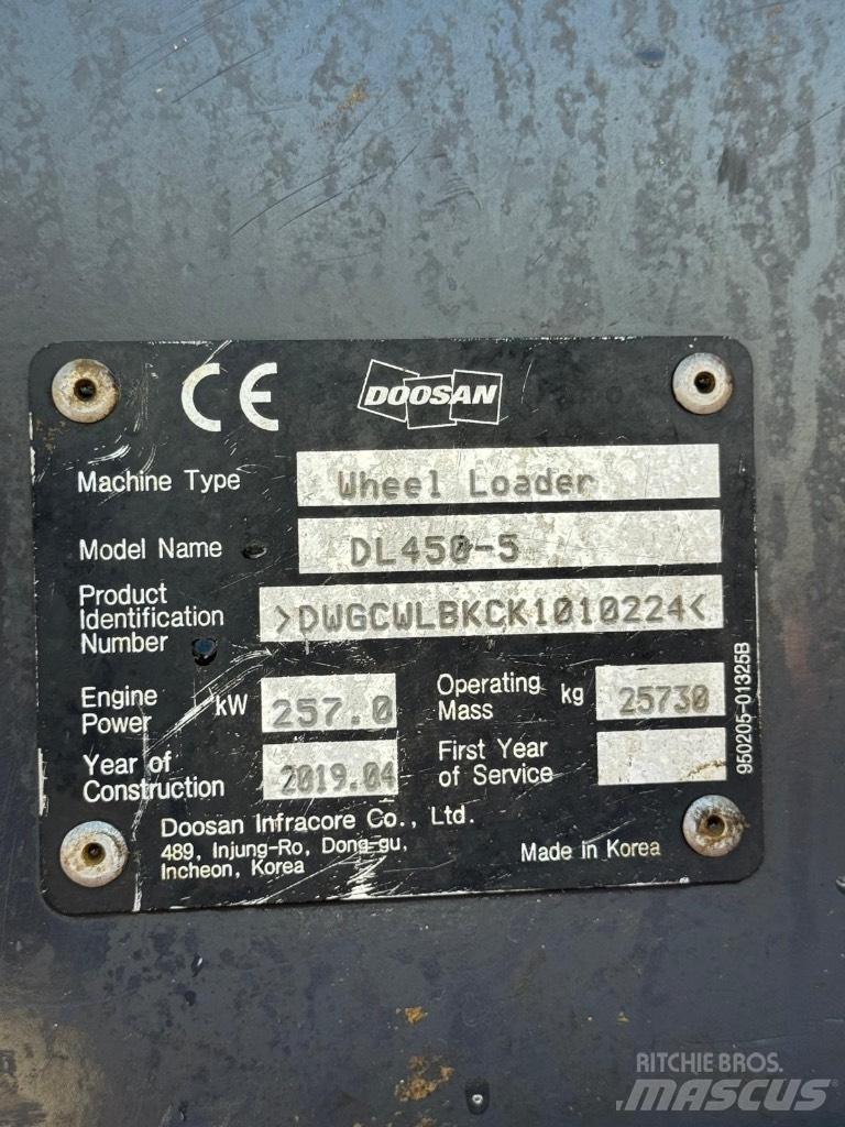 Doosan DL 450-5 Læssemaskiner på hjul