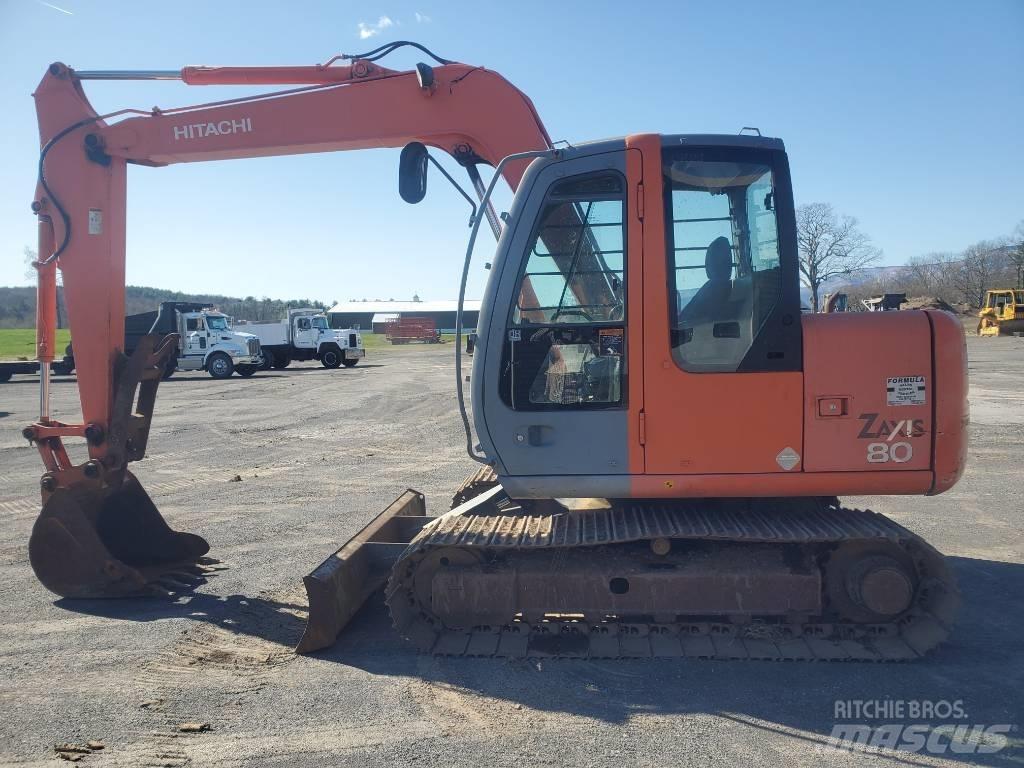 Hitachi ZX80 Gravemaskiner på larvebånd