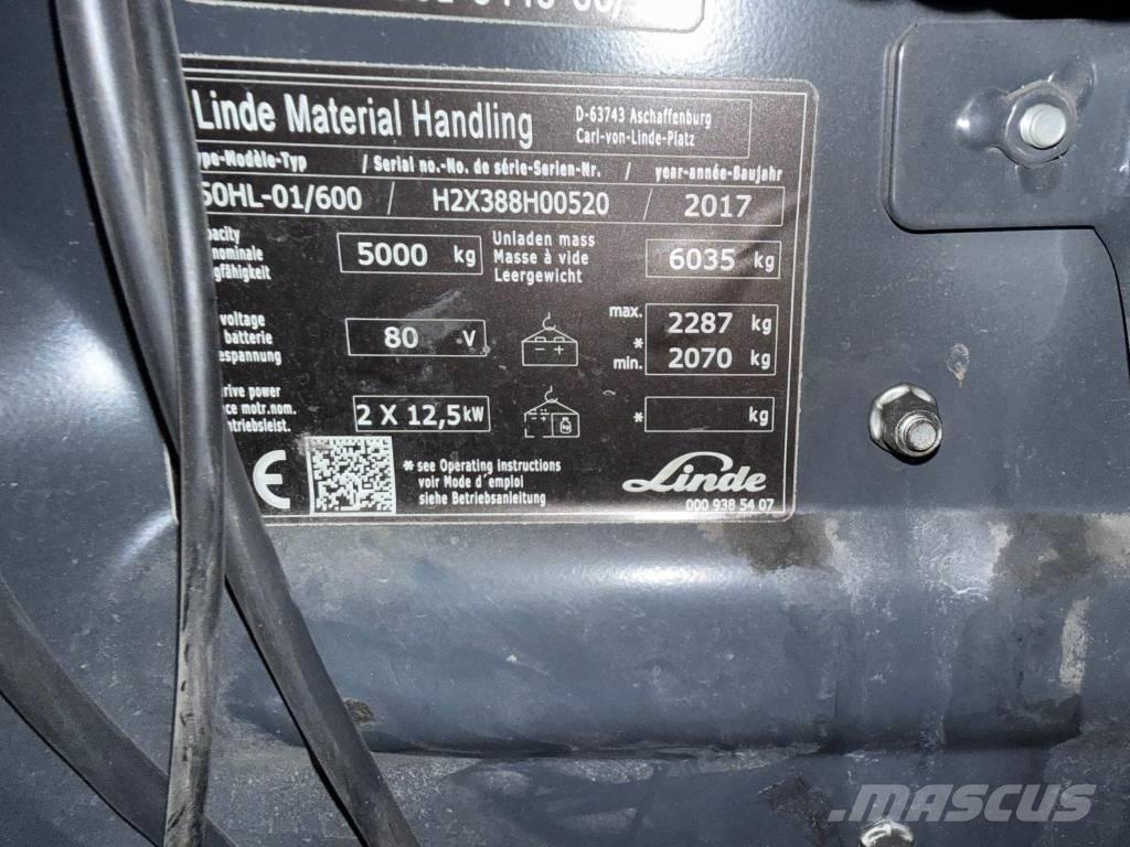 Linde E 50-02 El gaffeltrucks