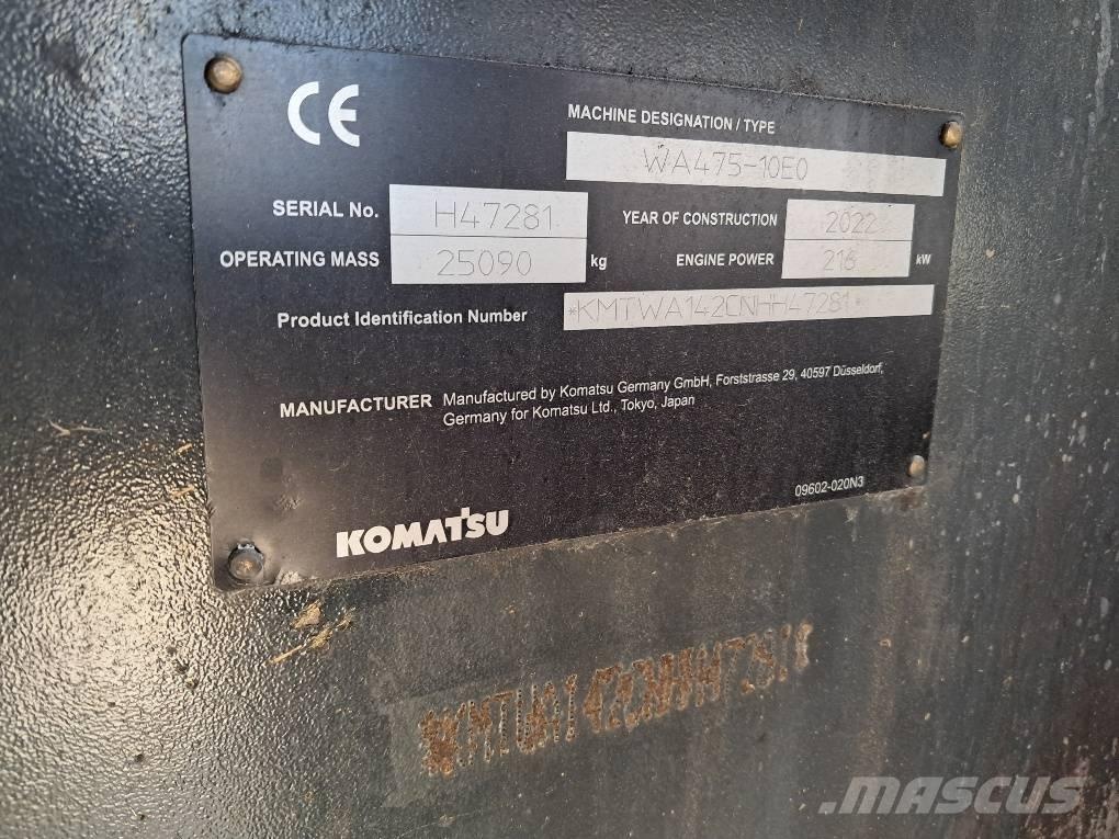 Komatsu WA475-10E0 Læssemaskiner på hjul