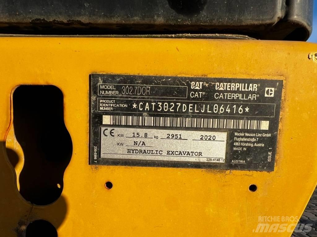 CAT 302.7 DCR Minigravemaskiner