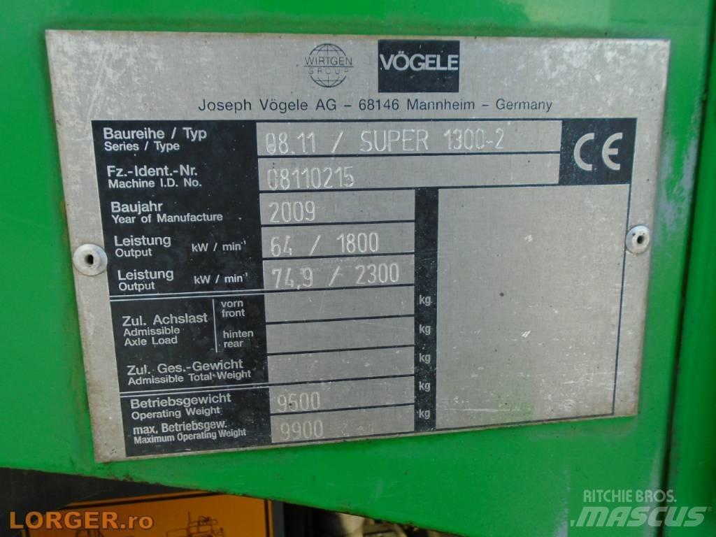Vögele Super 1300-2 Asfaltudlæggere