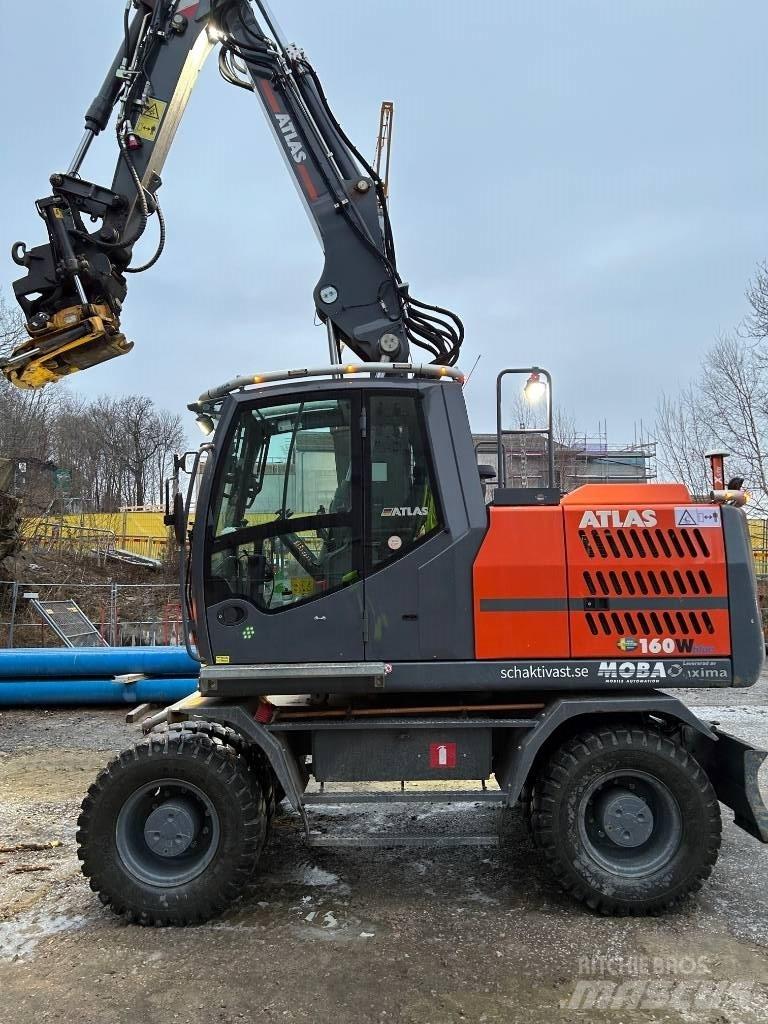 Atlas 160 W Gravemaskiner på hjul