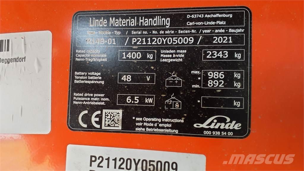 Linde R14B Reachtruck