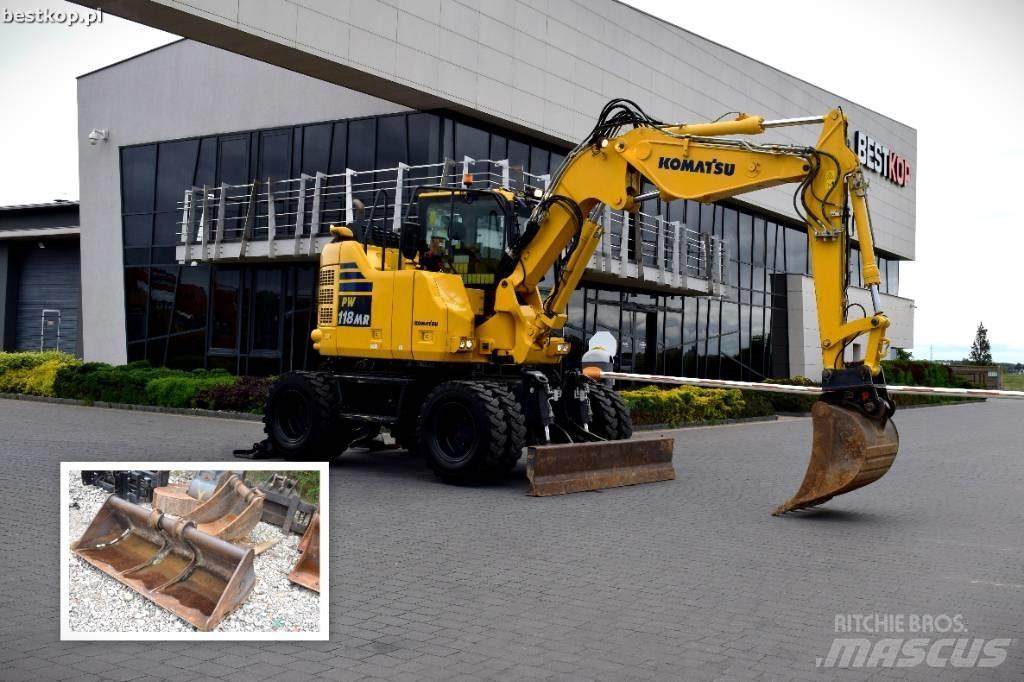 Komatsu PW118MR-11 Gravemaskiner på hjul