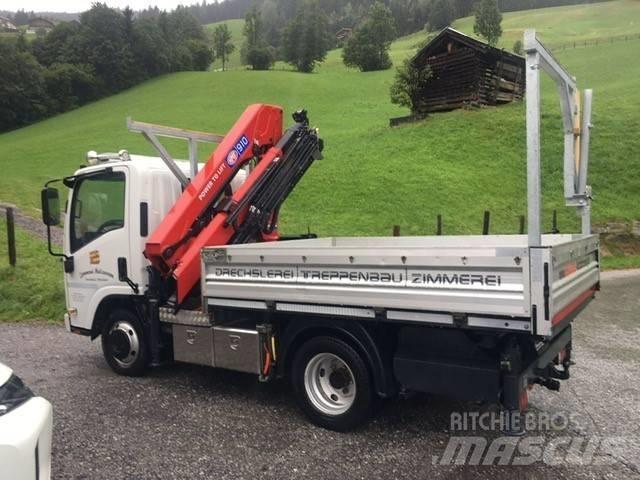 Isuzu N2 mit HMF 910 Lastbil med kran