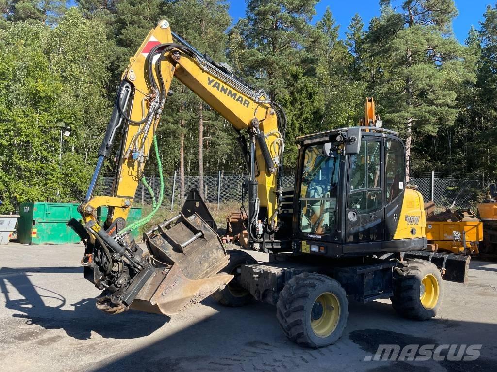 Yanmar B 95 W Gravemaskiner på hjul