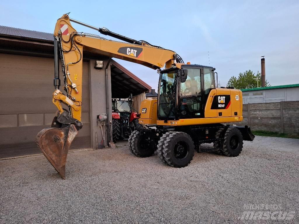 CAT 314 F Gravemaskiner på hjul