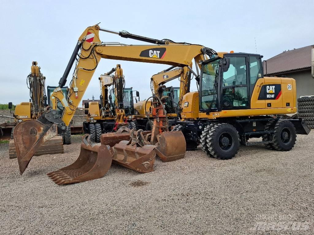 CAT 314 F Gravemaskiner på hjul