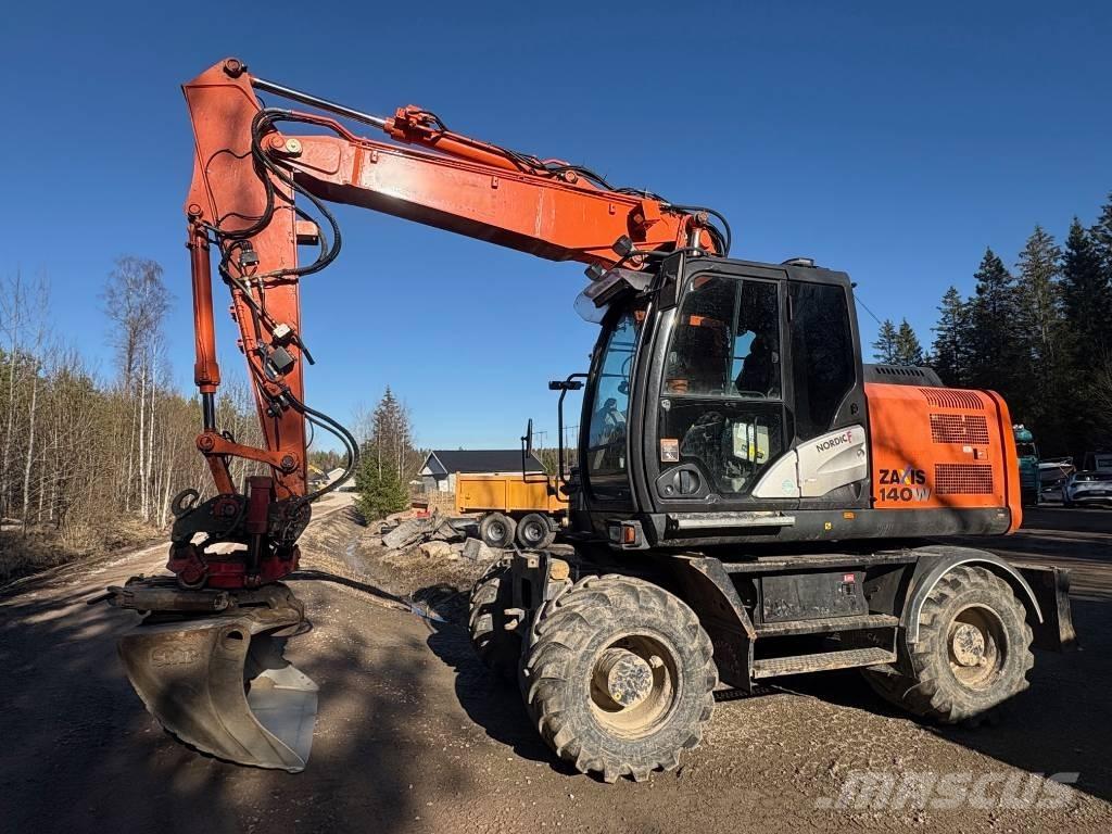 Hitachi ZX 140 W-5B Gravemaskiner på hjul
