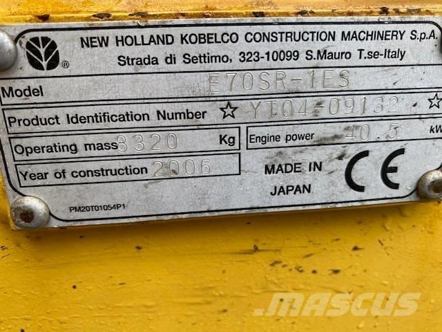 New Holland E 70 SR Midi-gravemaskiner 7t - 12t
