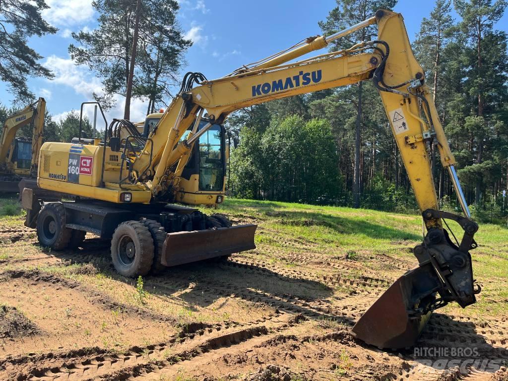 Komatsu PW 160-7 Gravemaskiner på hjul