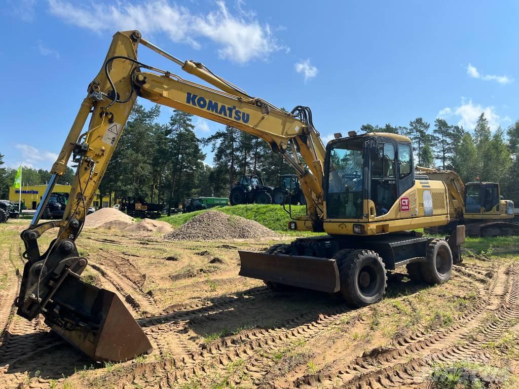 Komatsu PW 160-7 Gravemaskiner på hjul