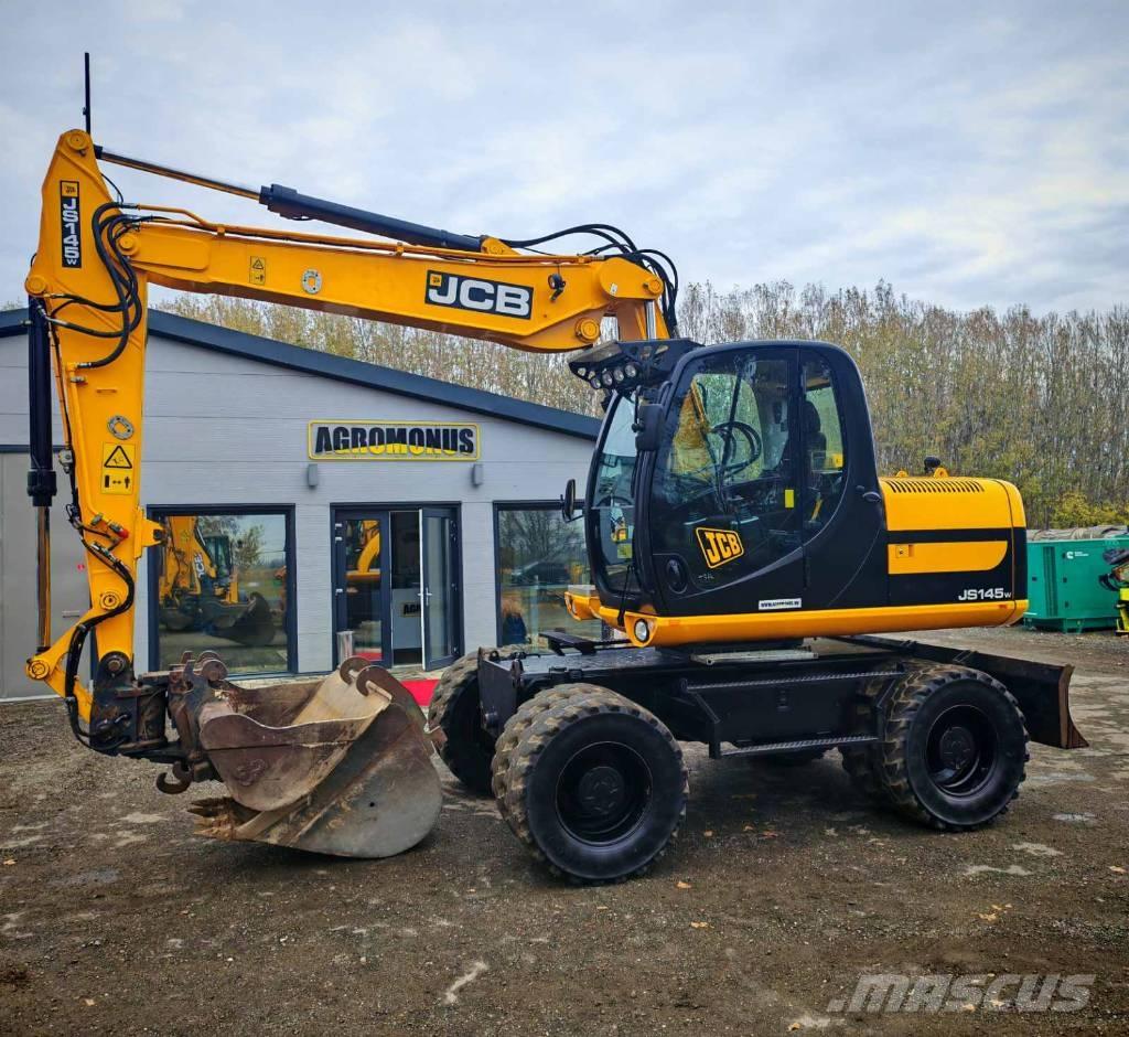 JCB JS 145 W Gravemaskiner på hjul