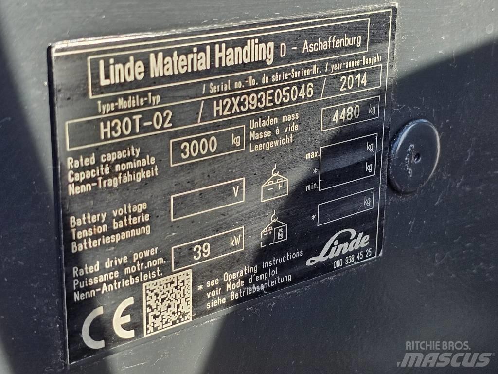 Linde H30T-02 LPG gaffeltrucks