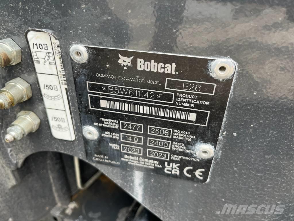 Bobcat E 26 Minigravemaskiner