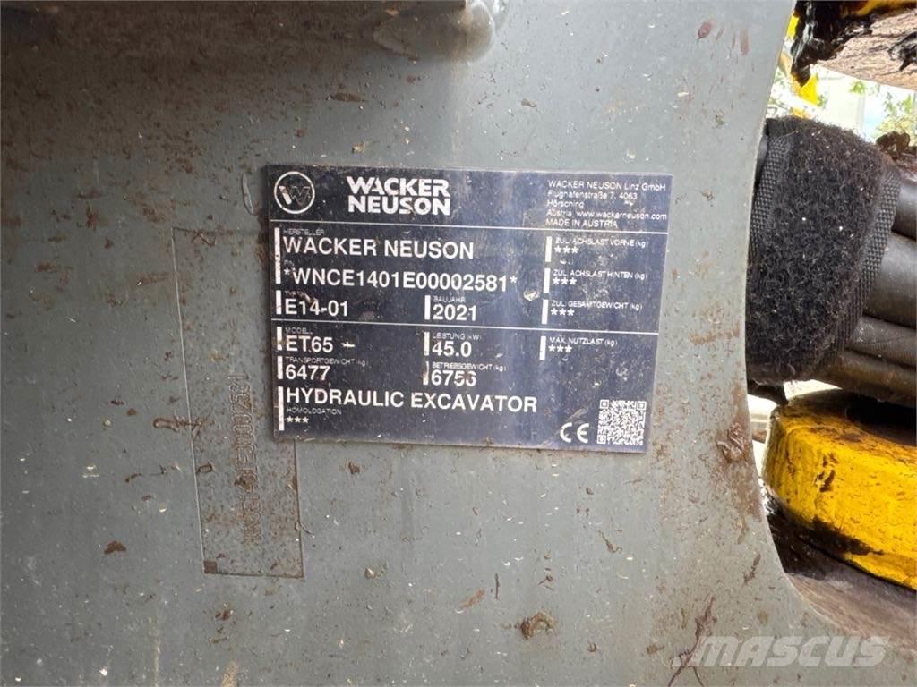 Wacker Neuson ET65 Gravemaskiner på larvebånd
