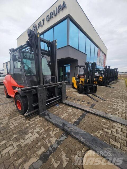 Linde H80T-02/1100 LPG gaffeltrucks