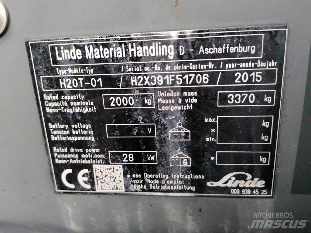 Linde H20T-01 LPG gaffeltrucks