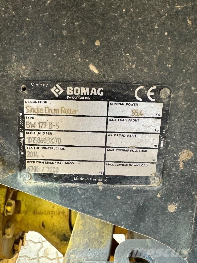 Bomag BW 177 D-5 Jordvibrationstromler
