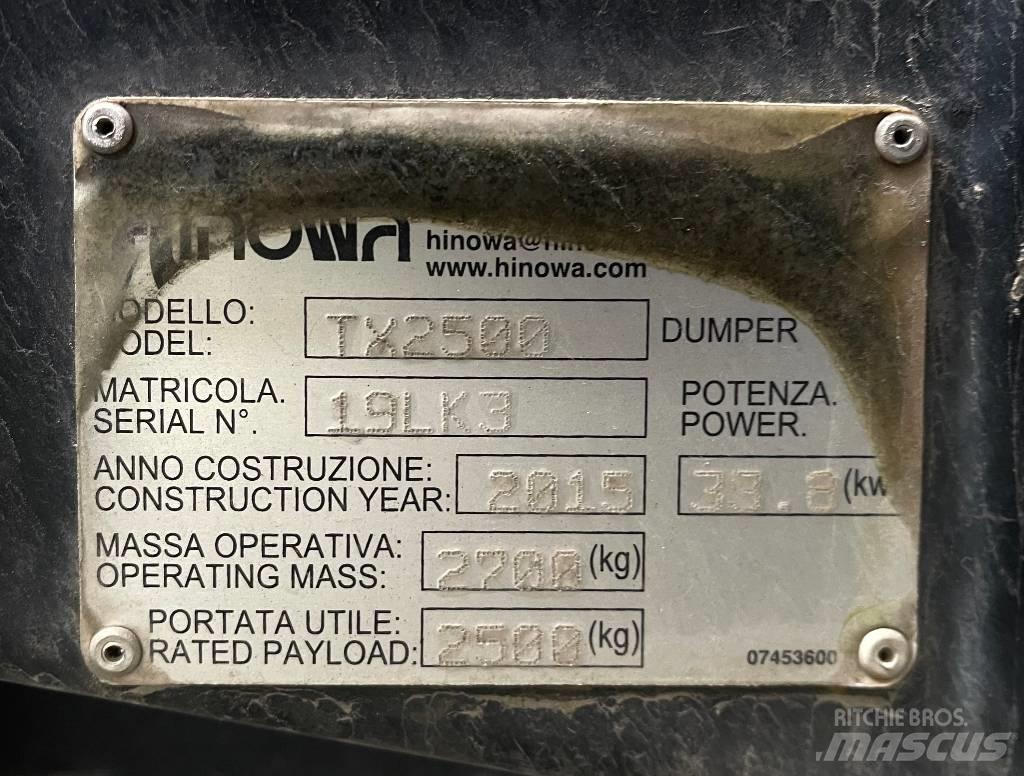 Hinowa TX 2500 Bælte-tipvogn