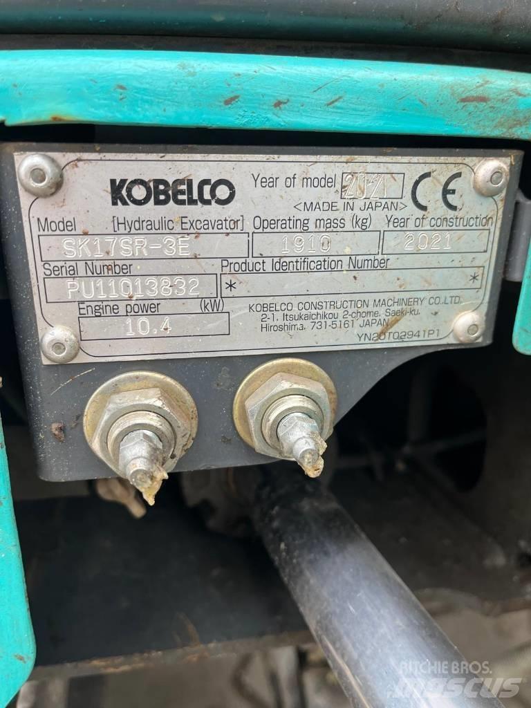 Kobelco SK 17 SR-3E Minigravemaskiner