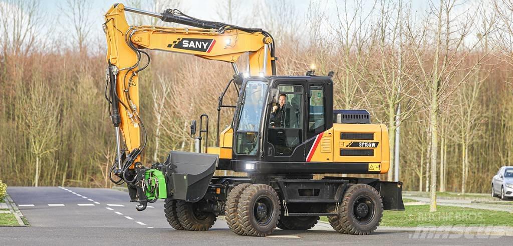 Sany SY155W Gravemaskiner på hjul