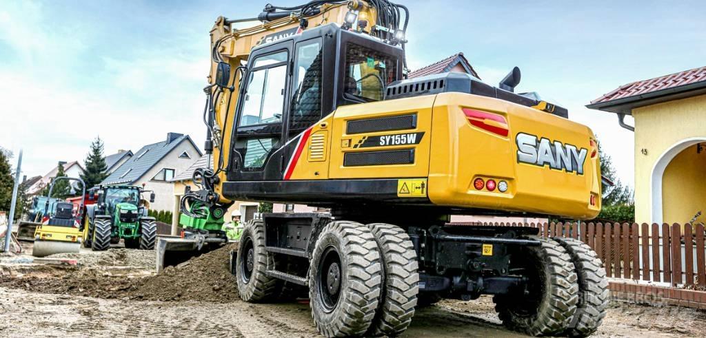 Sany SY155W Gravemaskiner på hjul