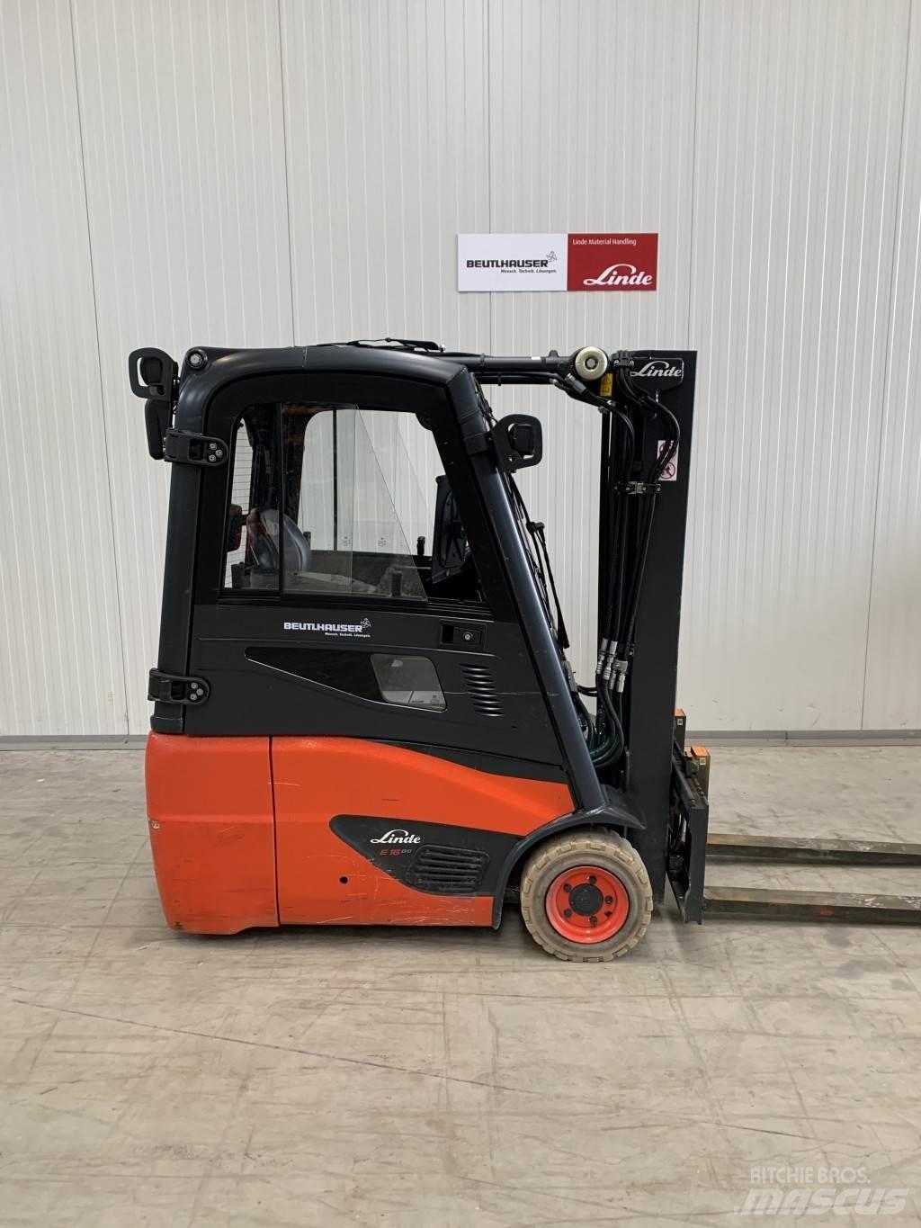 Linde E16C El gaffeltrucks