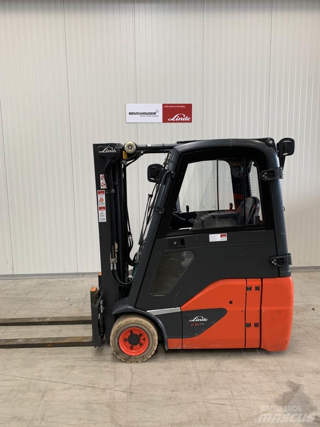 Linde E16C El gaffeltrucks