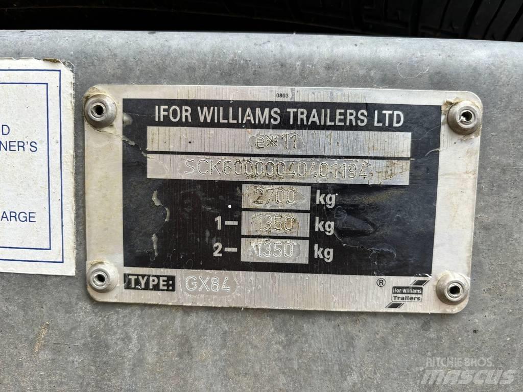 Ifor Williams GX84 Blokvogn